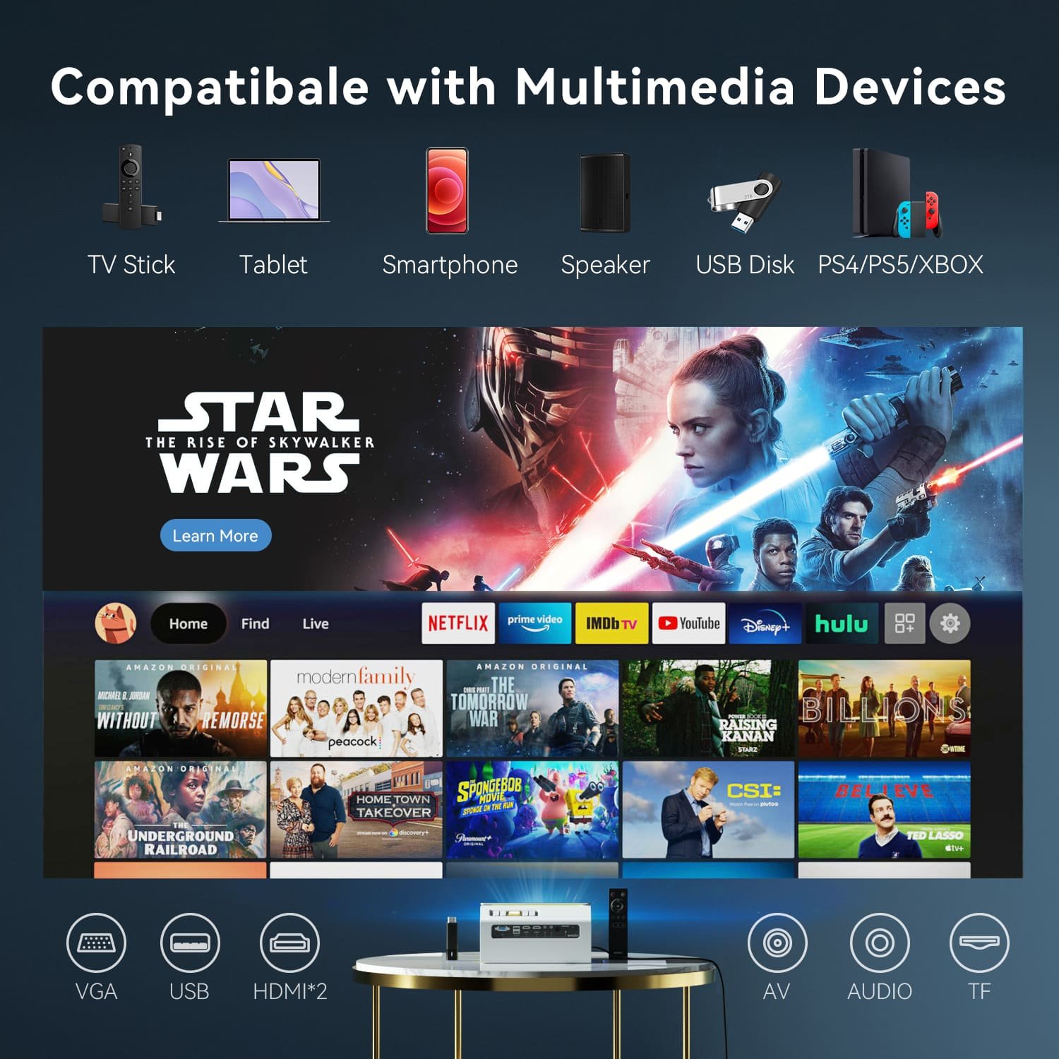 Emotn C1 Mini Projector - Image 6