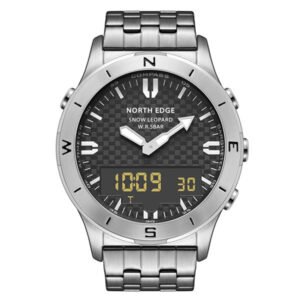 NORTH EDGE Snow Leopard Barometer Altimeter Outdoor Watch 50M Waterproof Men's Watch