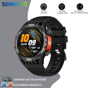 SENBONO HT22 Smart watch has practical Functions such as exercise recording Blood oxygen monitoring Weather query Music playback Payment schedule management etc Providing a one-stop experience